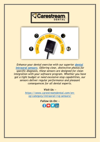 Top Dental Intraoral Sensor for Clear X-ray Imaging | Affordable Options