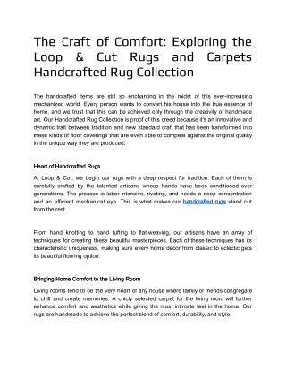 Luxury Living Room Carpet