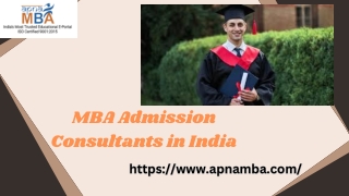 MBA Admission Consultant in India