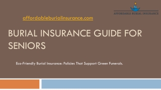 Burial Insurance Guide for Seniors