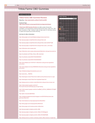 Trifola Farms CBD Gummies Reviews