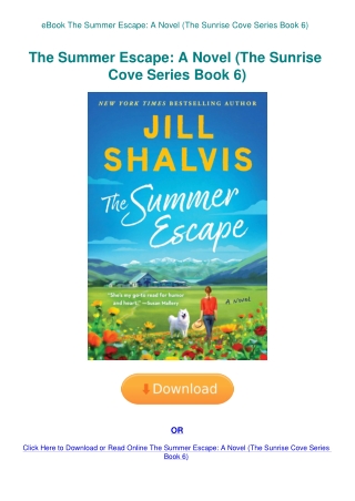 eBook The Summer Escape A Novel (The Sunrise Cove Series Book 6)