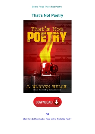 Books Read That's Not Poetry