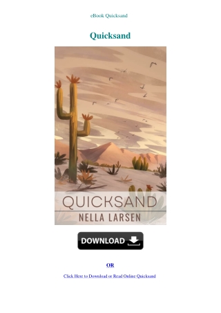 eBook Quicksand