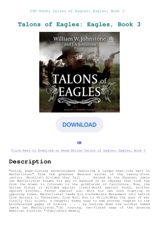 PDF Books Talons of Eagles Eagles  Book 3