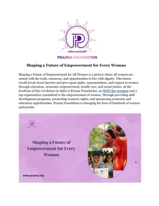 Best NGO for Women’s Healthcare and Hygiene