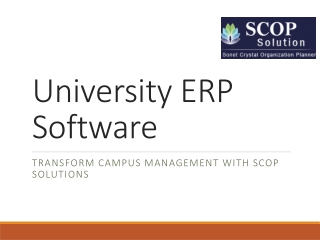 Transform Campus Management with the Best University ERP Software