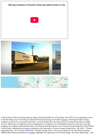 # Expert Service Moving and storage san diego: Professional Movers in San Diego