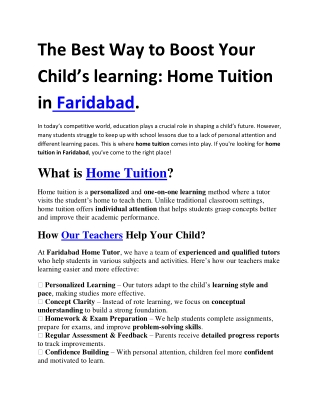 The Best Way to Boost Your Child