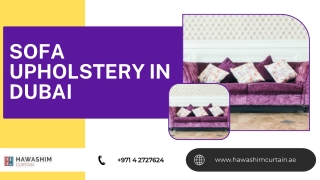 Sofa Upholstery in Dubai