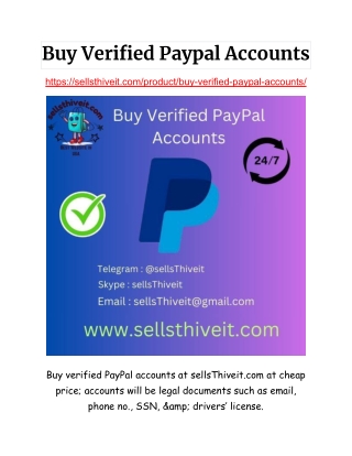 Buy Verified Paypal Accounts