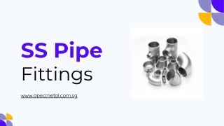 SS Pipe Fittings - apecmetal.com.sg