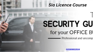 Sia Licence Course