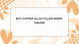 Buy Copper Alloy Filler Wires  Online