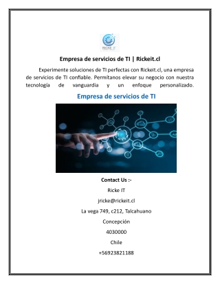 Empresa de servicios de TI  Rickeit.cl