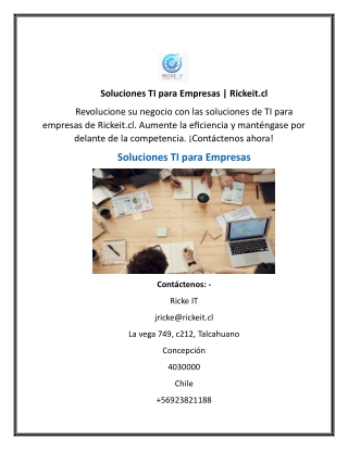 Soluciones TI para Empresas  Rickeit.cl