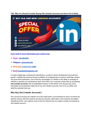 Title_ Why You Should Consider Buying Old LinkedIn Accounts and How to Do It Safely