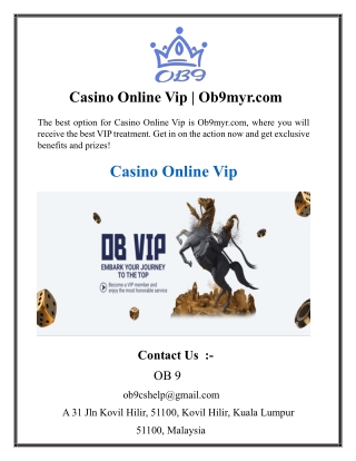 Casino Online Vip  Ob9myr.com