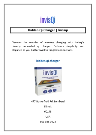 Hidden Qi Charger | Invisqi