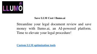Save LLM Cost  llumo.ai
