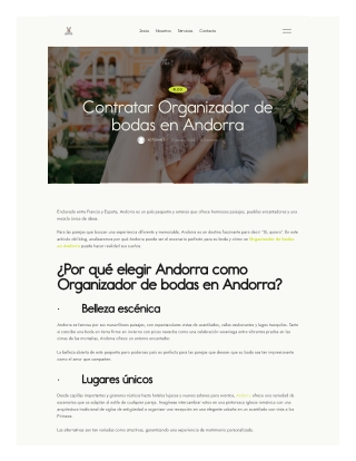 Contratar Organizador de bodas en Andorra