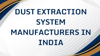 Dust Extraction System Manufacturers in India