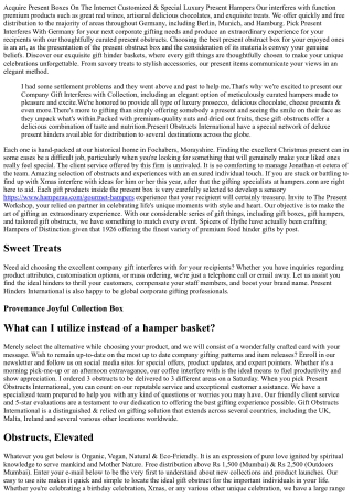 Present Boxes, Present Things, Gift Interferes With, Customised Gift Baskets