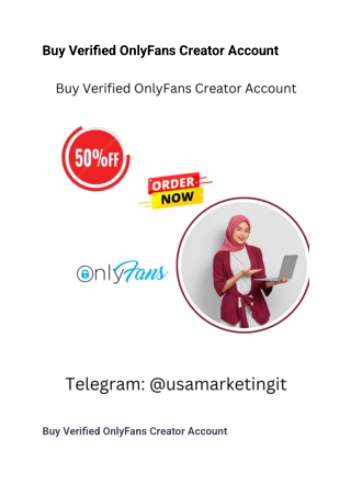 Buy Verified OnlyFans Creator Account