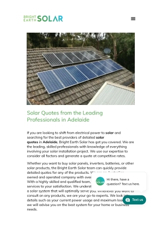 Solar Quotes Adelaide 