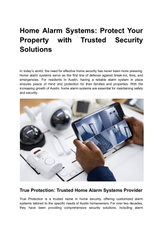 Home Alarm Systems_ Protect Your Property with Trusted Security Solutions