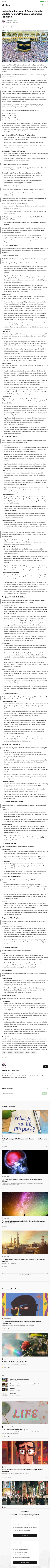 Understanding Islam: A Comprehensive Guide to Its Core Principles, Beliefs and P