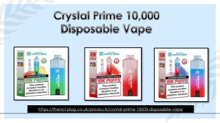 Crystal Prime 10,000 Puff Disposable Vape