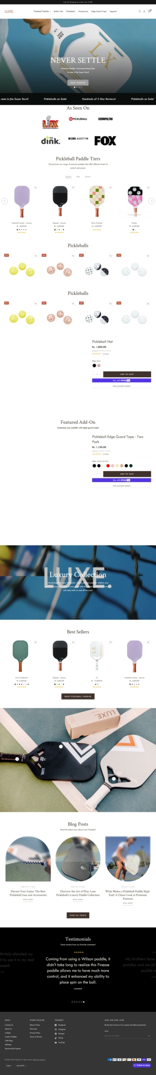 LUXE Pickleball Paddles