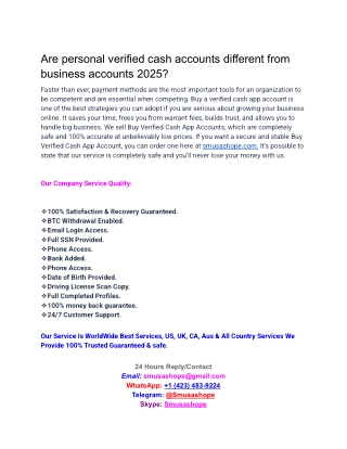 Are personal verified cash accounts different from business accounts-PDF