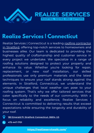 Realize Services  Connecticut