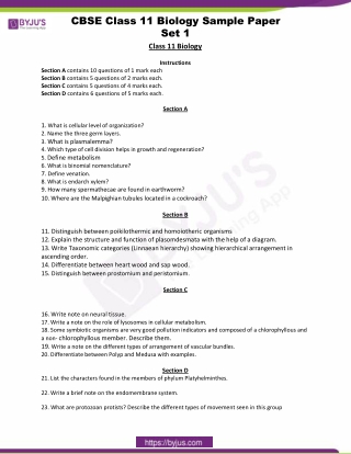 CBSE-Class-11-Biology-Sample-Paper-Set-1