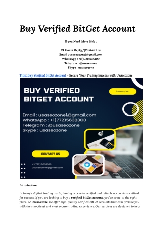 Buy Verified BitGet Account (7)