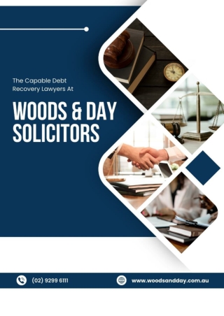 The Capable Debt Recovery Lawyers At Woods & Day Solicitors