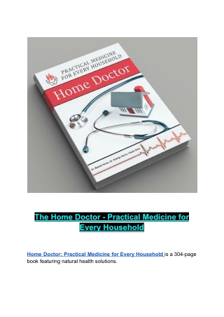 The Home Doctor - Practical Medicine for Every Household