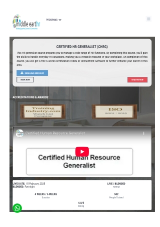 HR Generalist Course