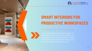 Smart Interiors for Productive Workspaces