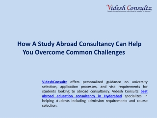 How A Study Abroad Consultancy Can Help You Overcome Common Challenges