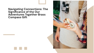 "Our Adventures Together" Brass Compass Gift