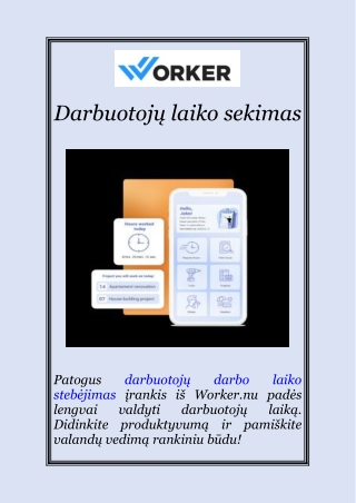 Darbuotojų laiko sekimas