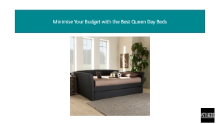 Minimise Your Budget with the Best Queen Day Beds