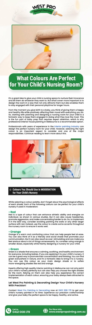 WHAT COLOURS ARE PERFECT FOR YOUR CHILD’S NURSING ROOM?