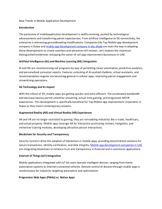 whatarethenewtrendsinmobileapplicationdevelopment