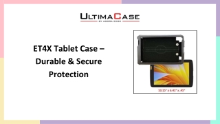 ET4X Tablet Case | Durable Ratcheting Strap Design | UltimaCase