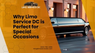 Why Limo Service DC is Perfect for Special Occasions