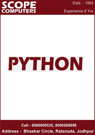 PYTHON SYLLABUS